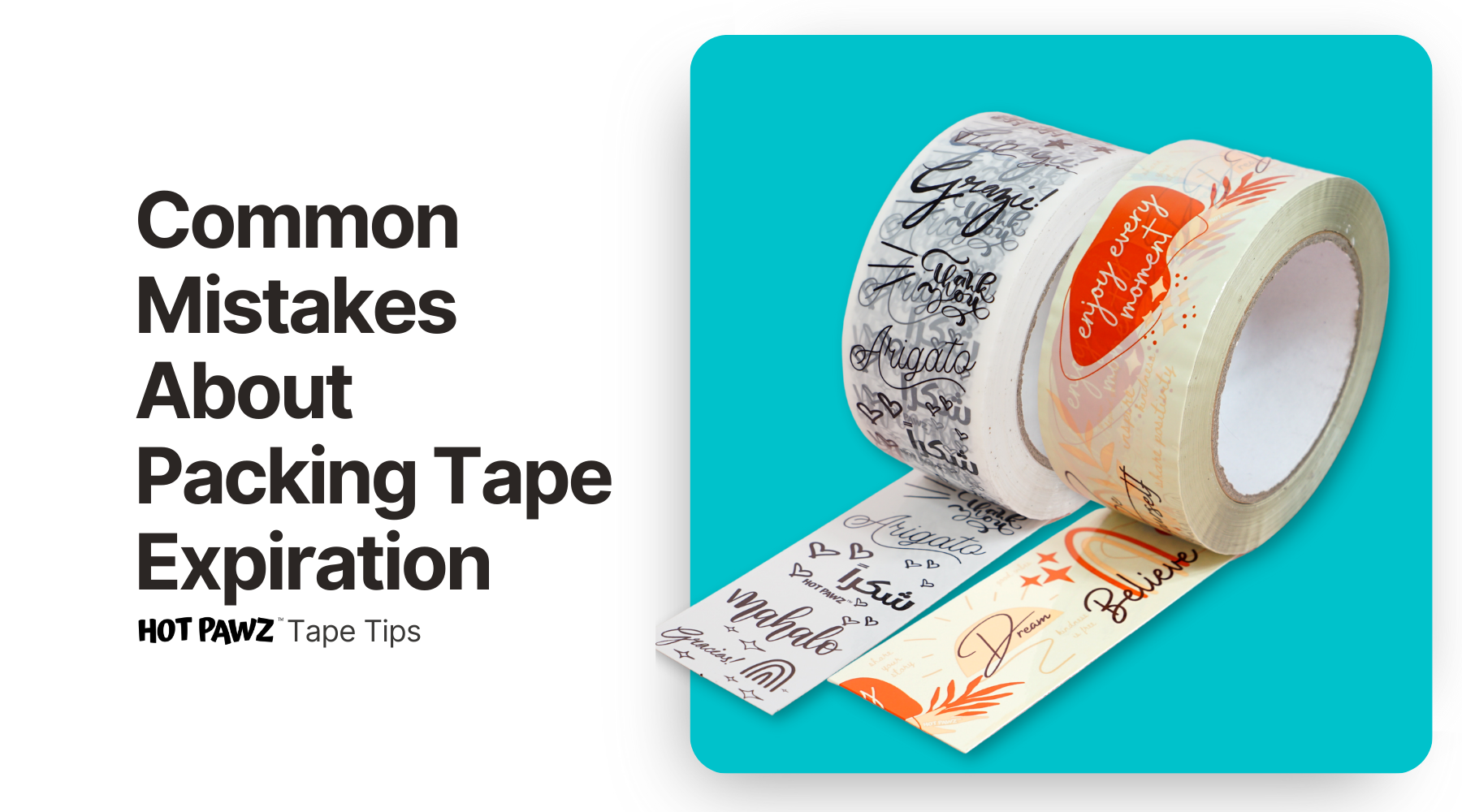 How Wide Is Packing Tape? – Hot Pawz Packaging Tapes