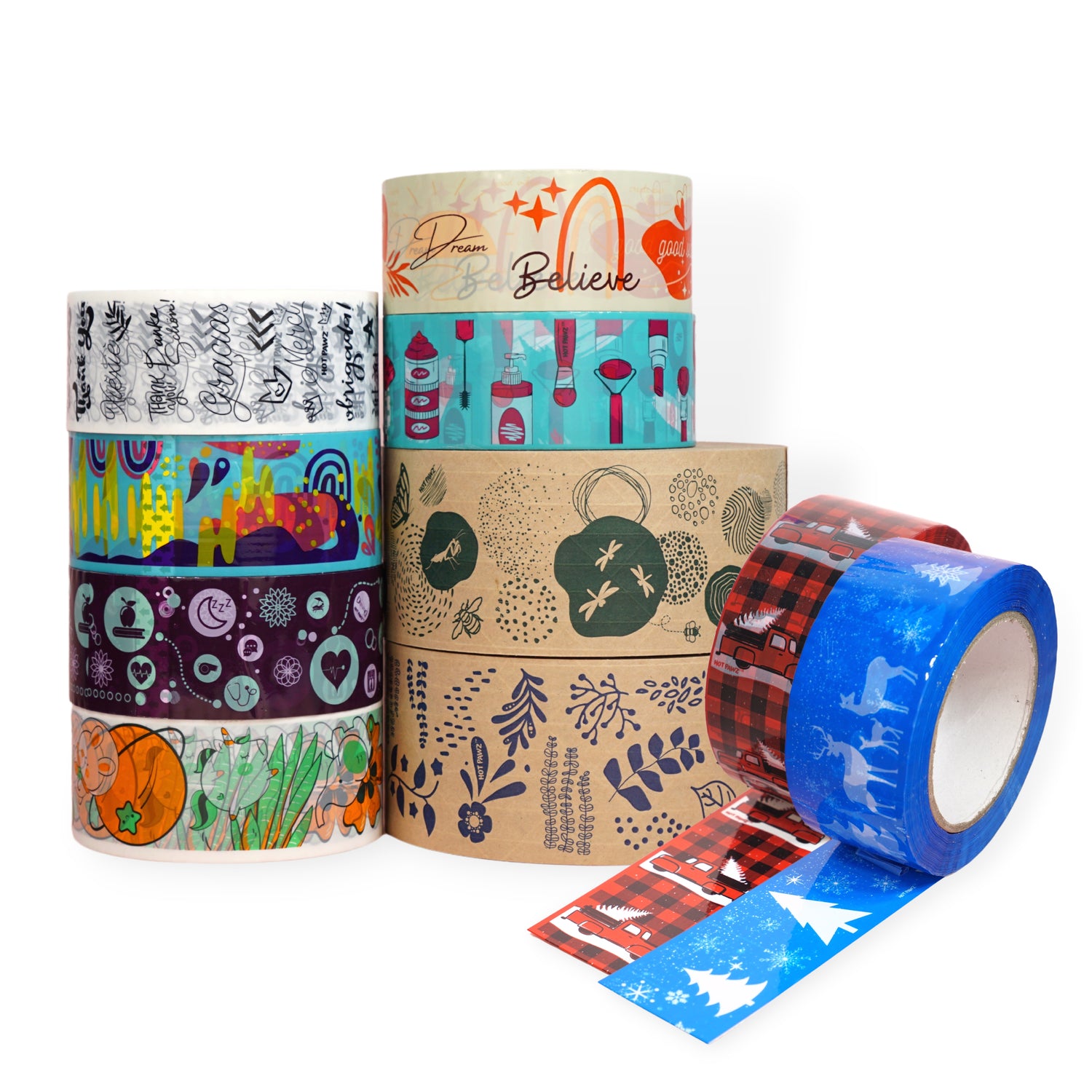 Hot Pawz Decorative Packing Tape Shipping Tape Mailing Tape Cute Packaging Tape