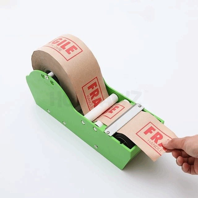 Water Activated Paper Tape Dispenser "Green"