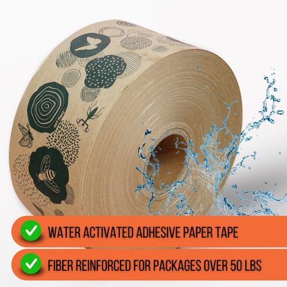 Green Nature Water Activated Paper Tape