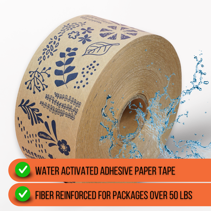 Blue Nature Water Activated Packing Tape