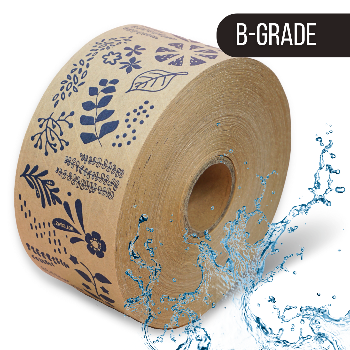 Blue Nature Water Activated Paper Tape B-Grade