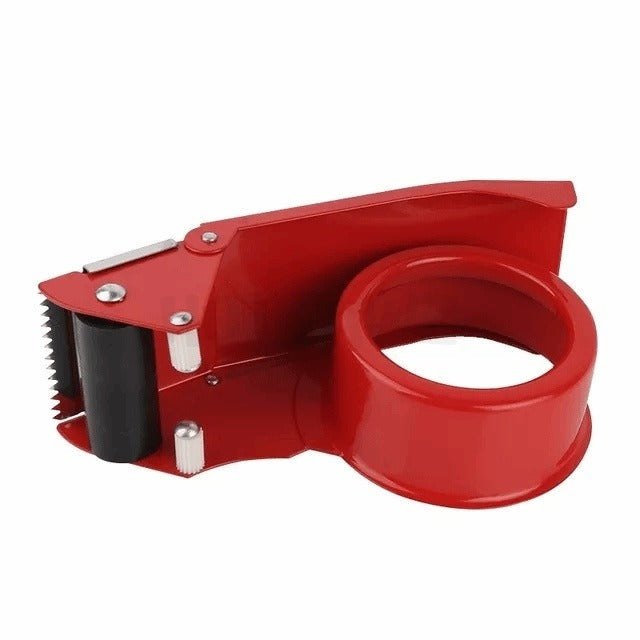 Handheld Tape Dispenser, Holds 2-Inch wide packaging tape with 3-Inch core,  Red/Gray