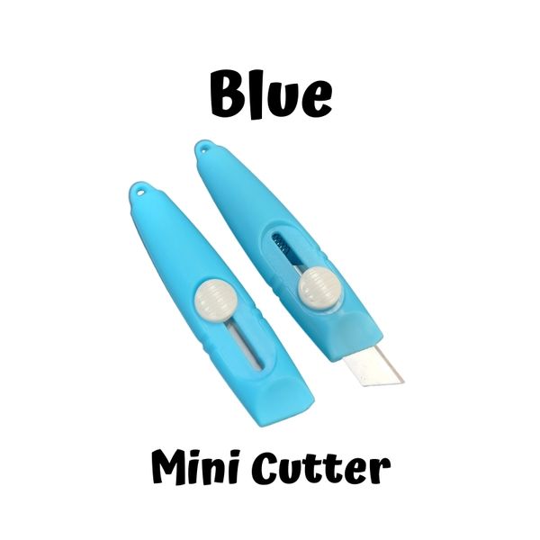 Mini Retractable Box Knife, Blue