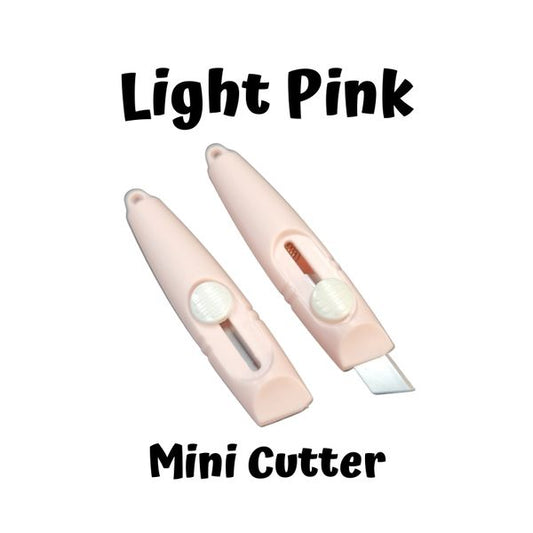 Mini Retractable Box Knife, Light Pink