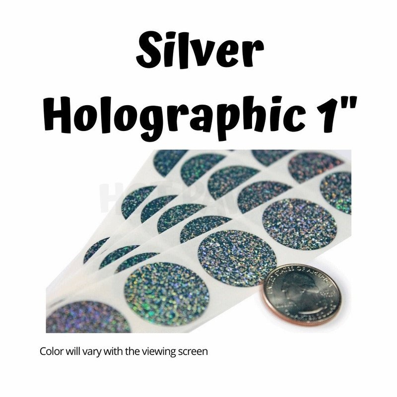 Scratch Off Stickers - 50 Pieces | Hot Pawz Shop Silver Holographic