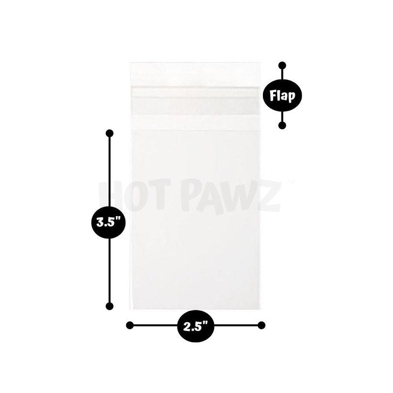 Scratcher Display Bags 2.5 in x 3.5 in 50 Clear Bags